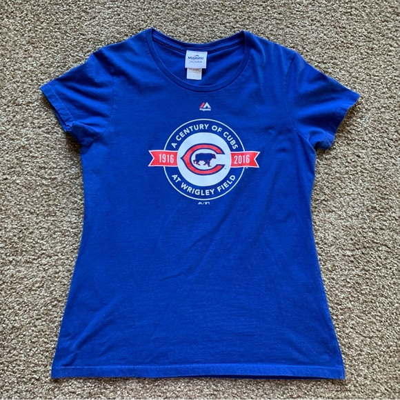 Chicago Cubs MLB 2016 World Series Champs Fan T Shirt Sz L - Picture 1 of 6